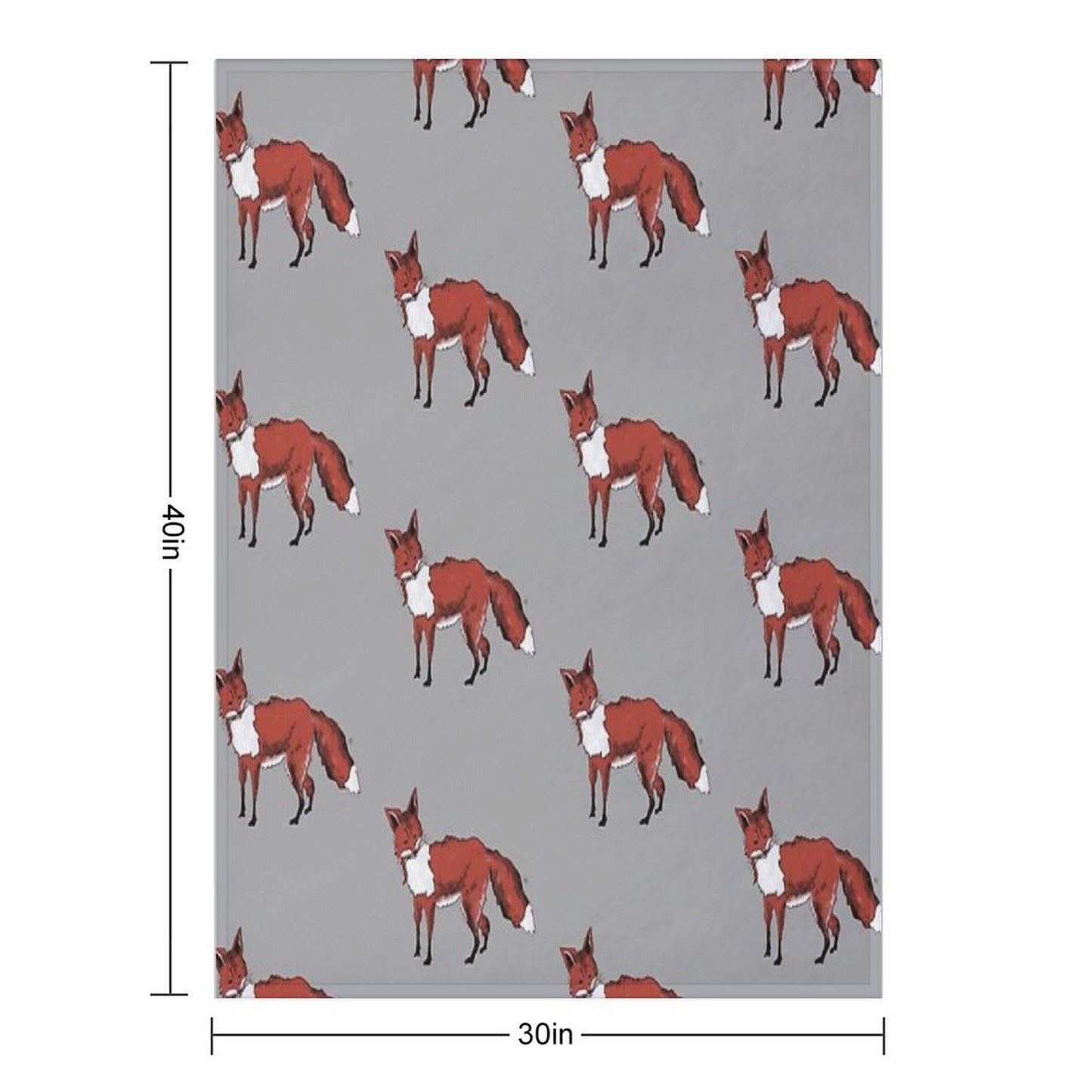 Mr Fox Throw Blanket