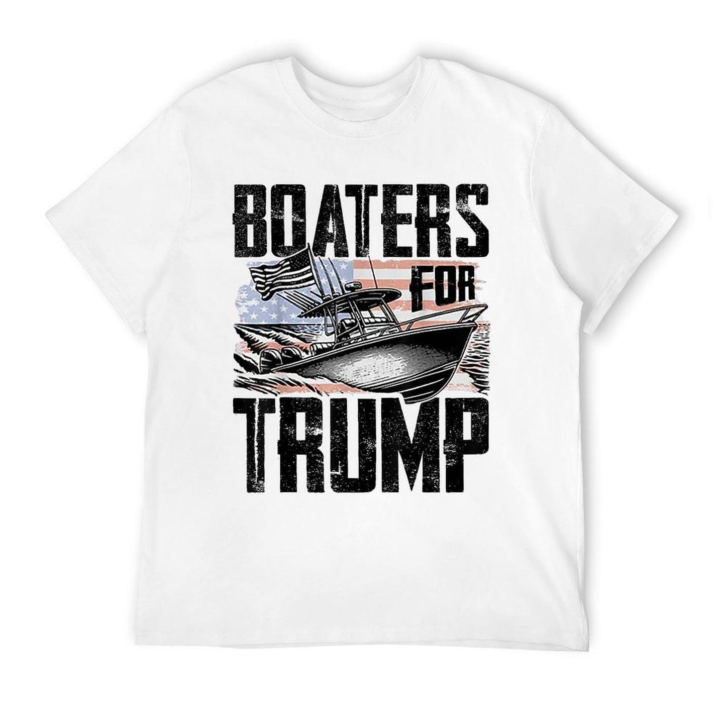 Boaters For Trump  Rolled Sleeves T-Shirt