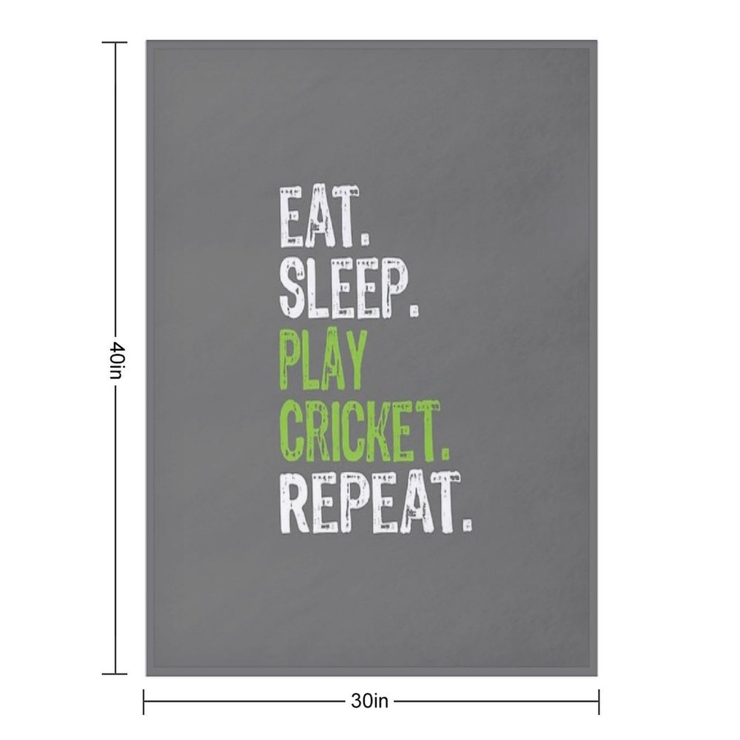 Best Eat Sleep Cricket Gift Design Throw Blanket