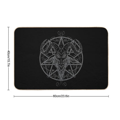 Baphomet Goat Bath Mat