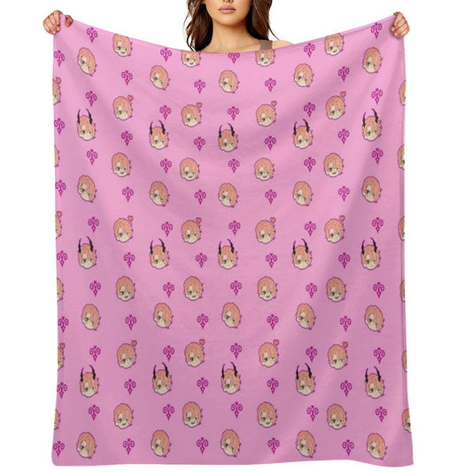 Obey Me - Asmo Pattern Throw Blanket