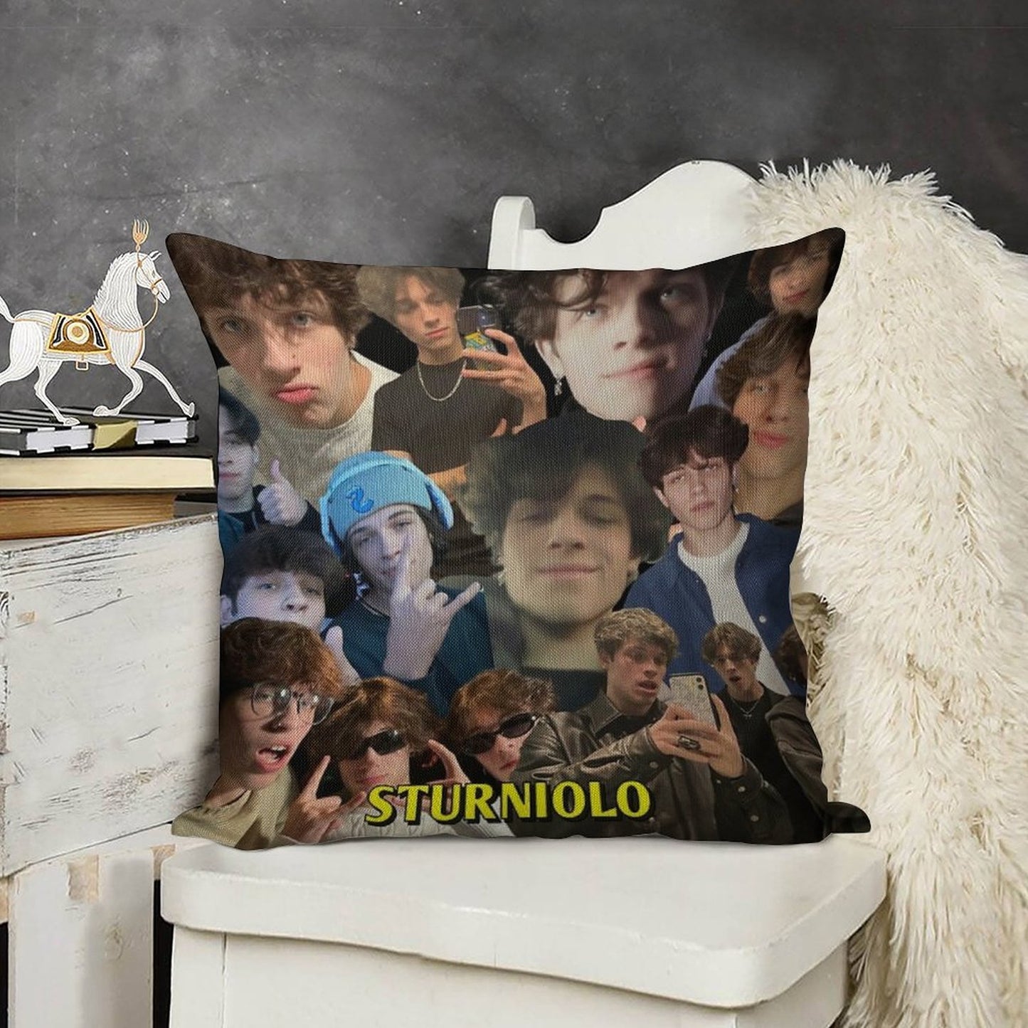 Sturniolo Triplets Iconic Linen Throw Pillow Cover