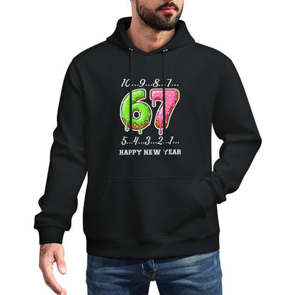 67 Happy New Year Six Seven Funny Countdown 2026 Brainrot Shrink-Resistant Hoodie