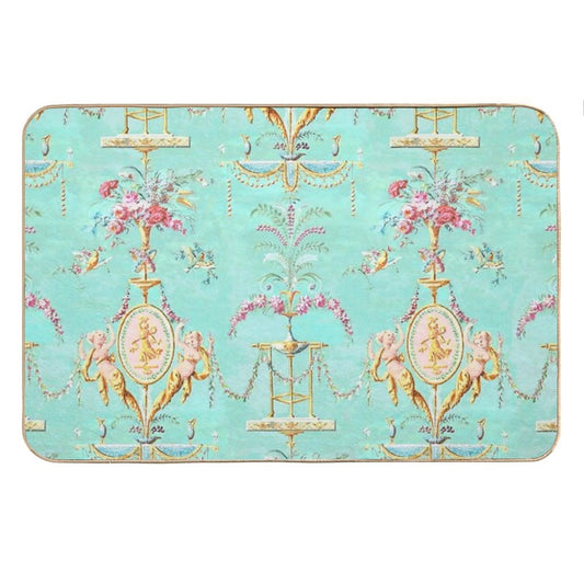 Marie Antoinette French Rococo Paris Pattern Bath Mat