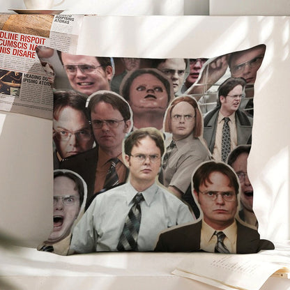 Dwight Schrute - The Office Linen Throw Pillow Cover