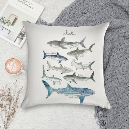 Sharks Soft Warmth Comfort Throw Pillow