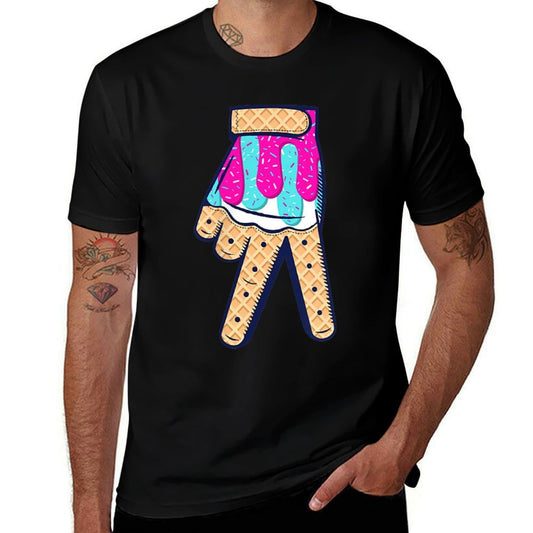 Baseball Ice Cream Drip Boys Home Plate Glove Respect Drip  Vintage-inspired T-Shirt