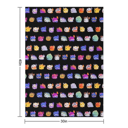 Sea Slug Day Throw Blanket