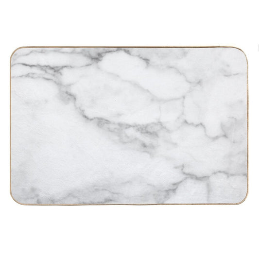 White Marble Bath Mat