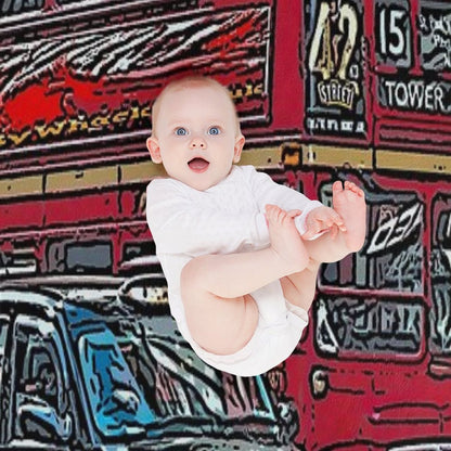 London Bus And Cab Throw Blanket