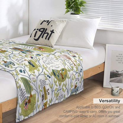 Wind in The Willows (light) Throw Blanket