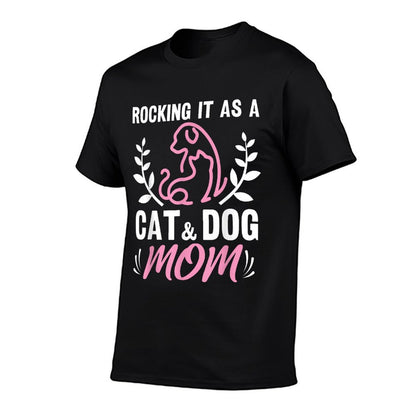 Cat And Dog Mom Fur Mama Mother&#39;s Day T-Shirt