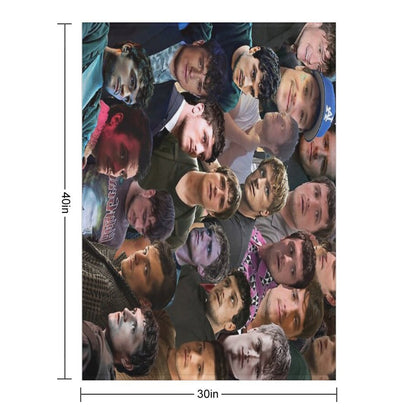 JoshHutcherson Photo Collage Throw Blanket