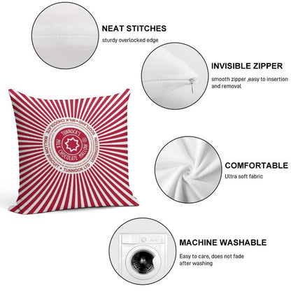 Tunnock's Teacakes Soft High-Density Material Throw Pillow