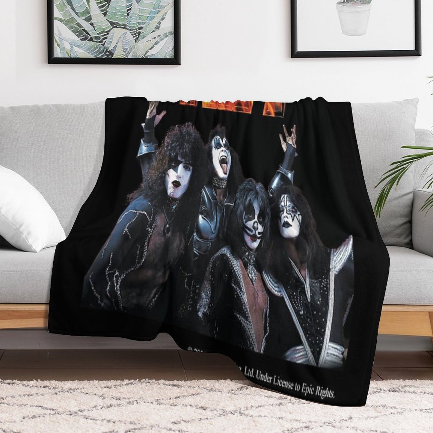 KISS Band Throw Blanket