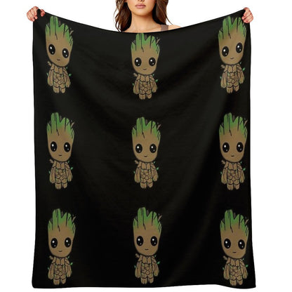 I AM GROOT - Little Chibi Throw Blanket