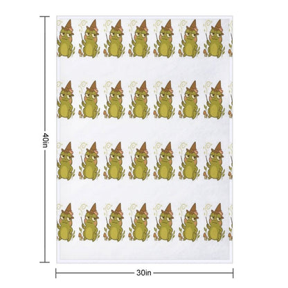 Twigs Frog Throw Blanket