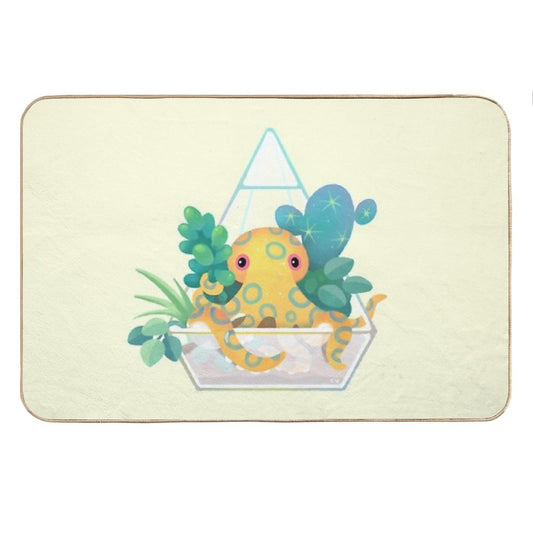 Ocean Terrarium - Blue Ringed Octopus Bath Mat