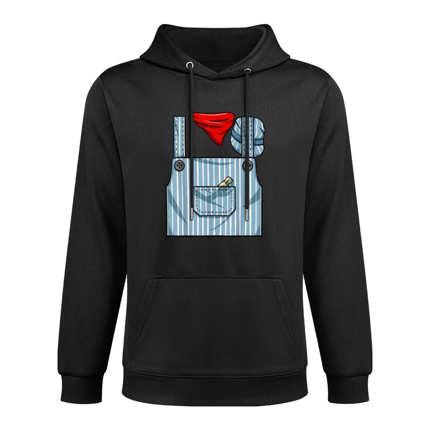 Train Engineer Conductor Costume Halloween Train Engineer Kangaroo Pocket Hoodie