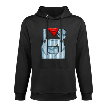 Train Engineer Conductor Costume Halloween Train Engineer Kangaroo Pocket Hoodie