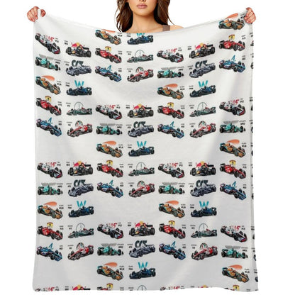 F1 All Cars 2022 Throw Blanket