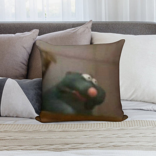 Remy Ratatouille Meme Soft Durable Construction Throw Pillow