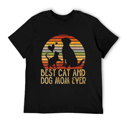 Retro Cat Dog Mom Cat Mama Furmama Puppy Kitty Mother&#39;s Day T-Shirt