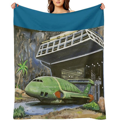 Thunderbird 2 from Thunderbirds Throw Blanket
