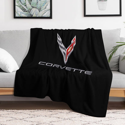 Best of Corvette Hi Logo Throw Blanket
