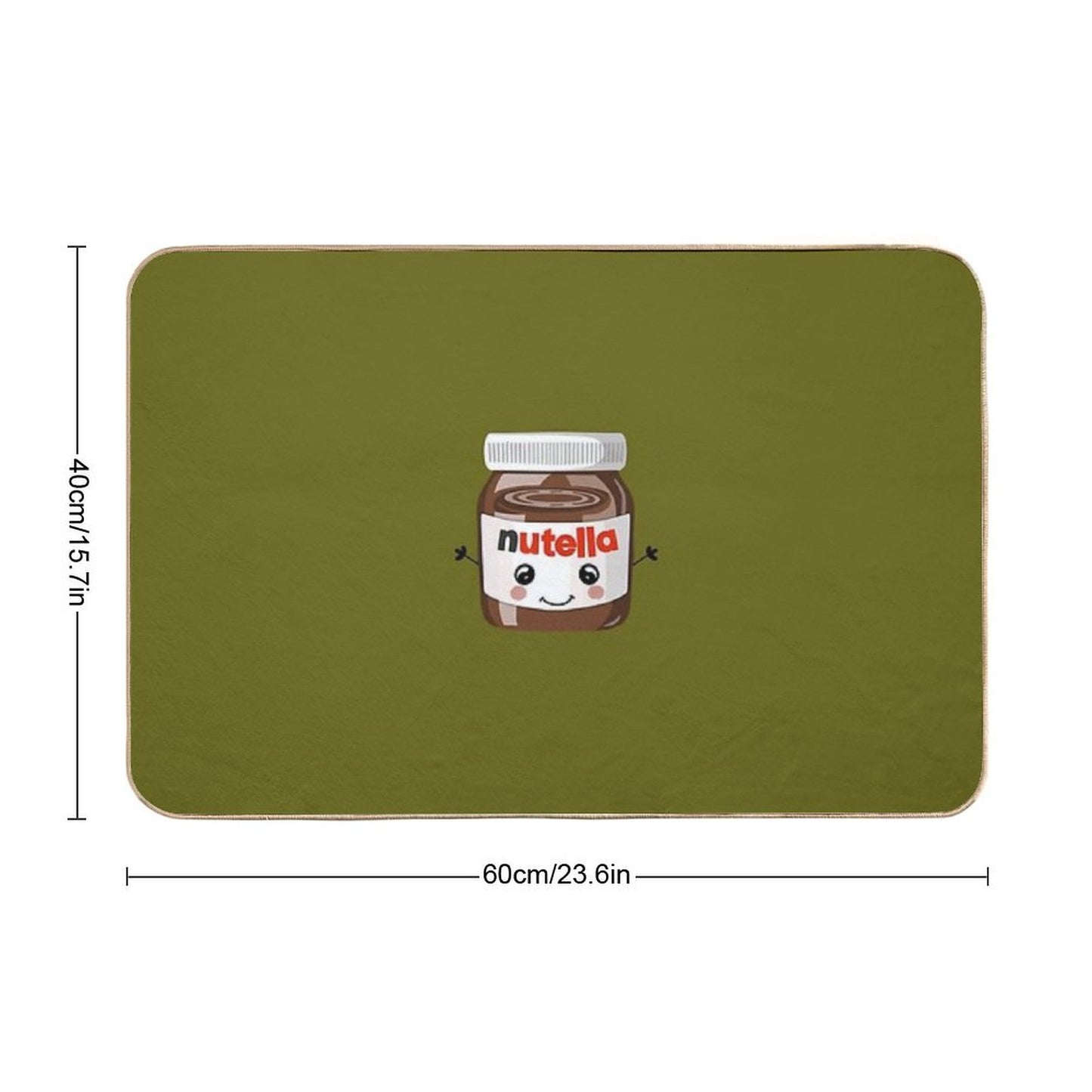 Nutella Cutie Throw Blanket Bath Mat