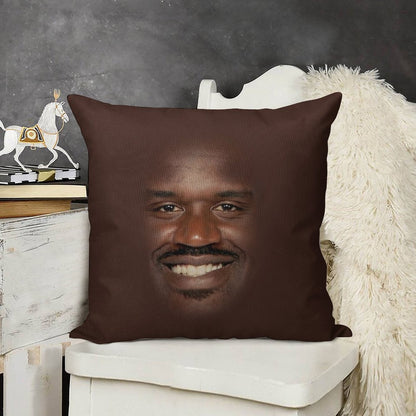 Shaq Fu Linen Throw Pillow Cover