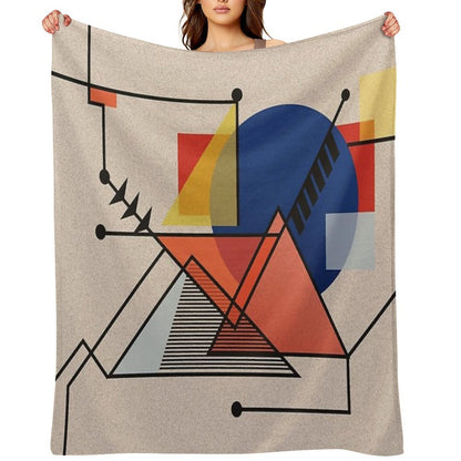 Midcentury Modern Abstraction Throw Blanket