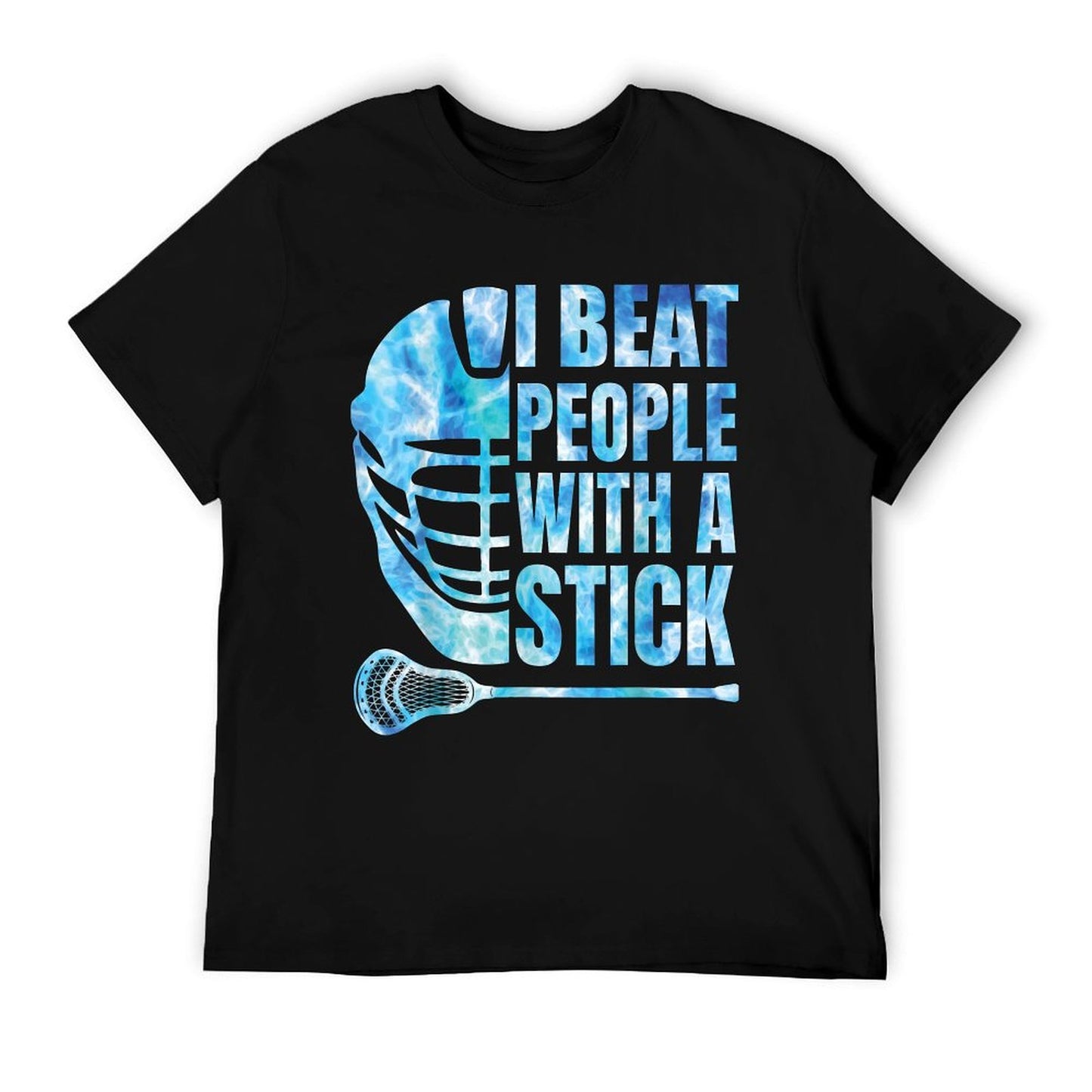 Lacrosse-Shirt Lax I Beat People With A Stick Boys Youth Men T-Shirt