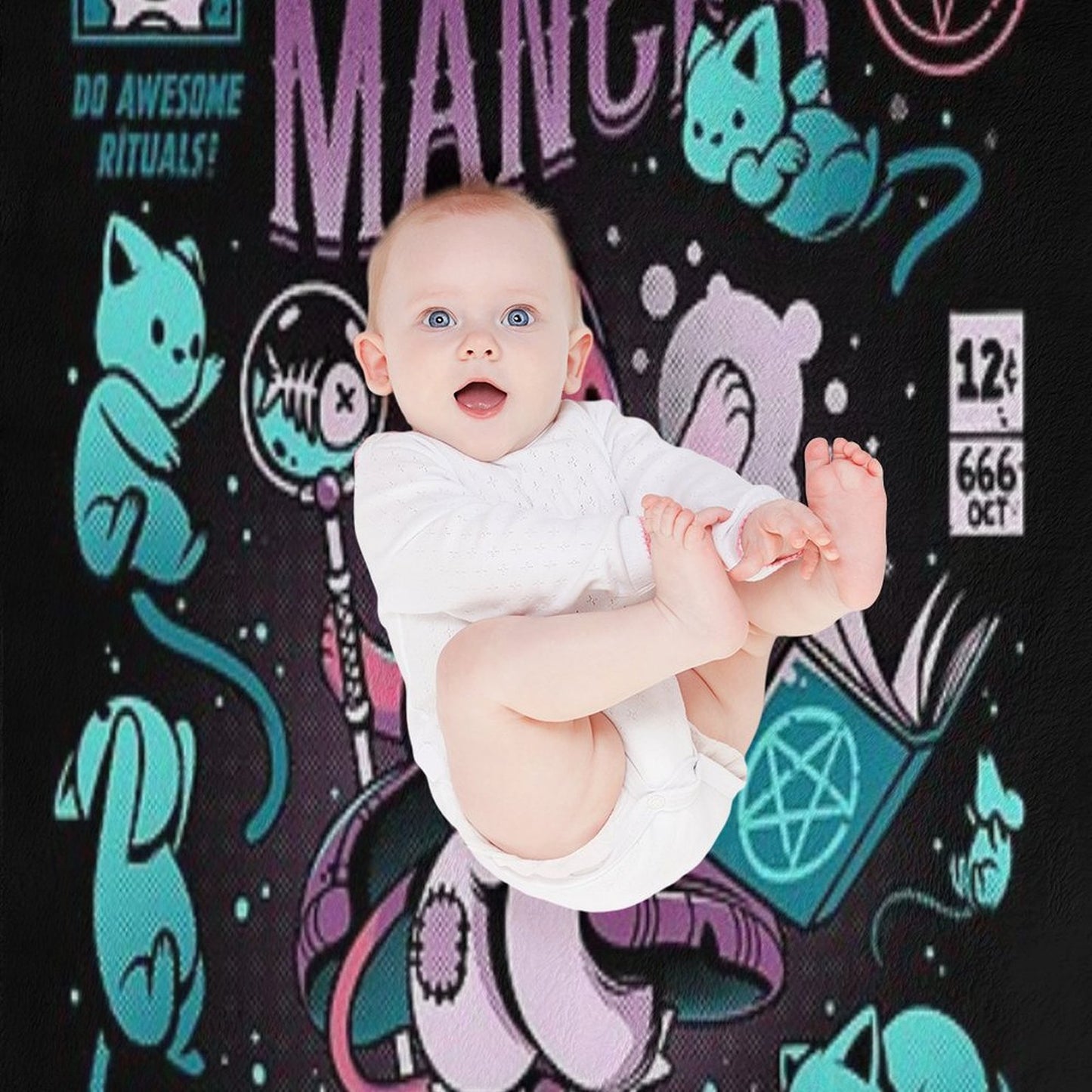 Nekomancer Throw Blanket