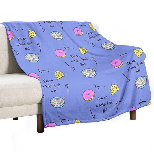 I’m on A Hole Food Diet Throw Blanket