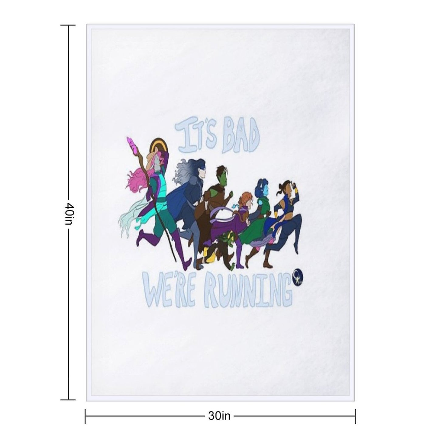 It's Bad, We're Running Throw Blanket