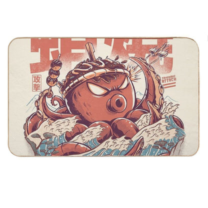 Takoyaki Attack Bath Mat