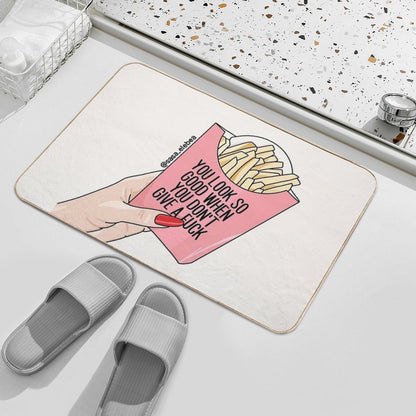 You Look So Good by Sasa Elebea Bath Mat