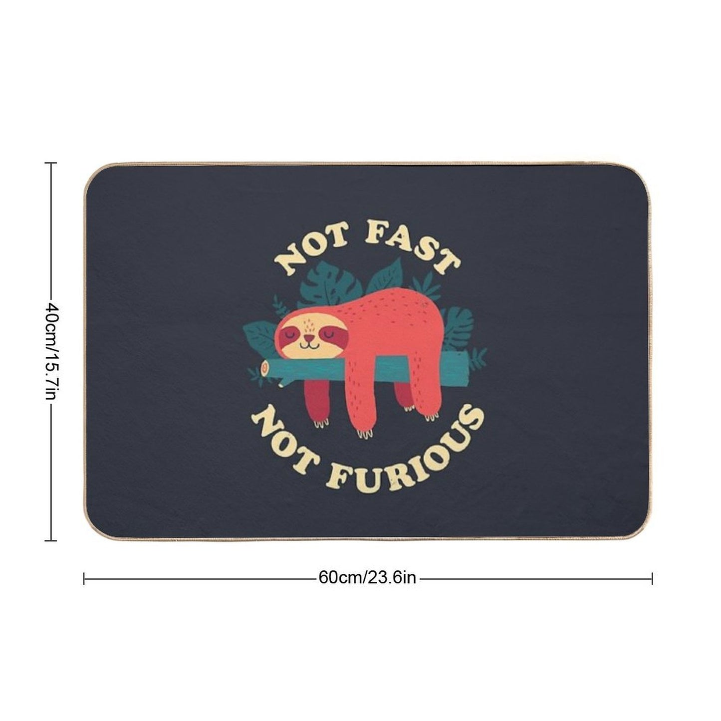 Not Fast, Not Furious  Multi-Purpose Bath Mat