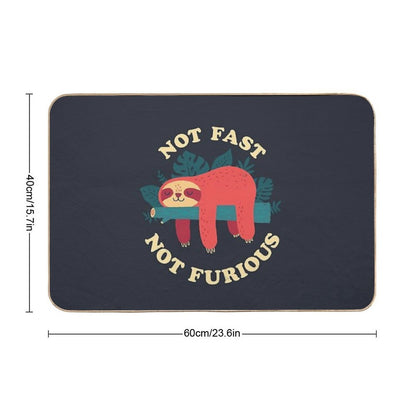 Not Fast, Not Furious  Multi-Purpose Bath Mat