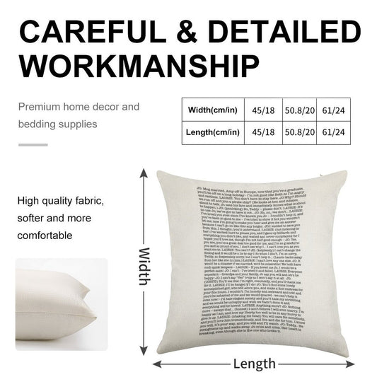 That One Scene In Little Women Linen Throw Pillow Cover