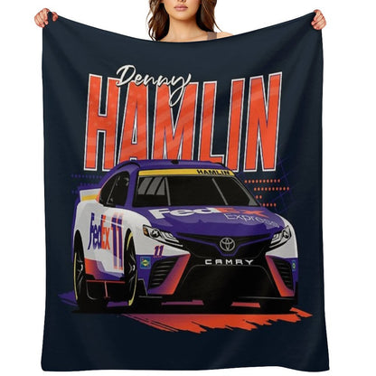 Denny Hamlin 2022 Nascar Playoffs Throw Blanket