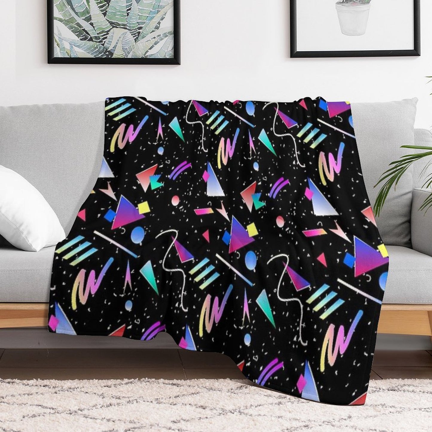 HELLO MEMPHIS (black) Throw Blanket