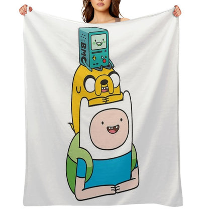 Finn Jake BMO Throw Blanket
