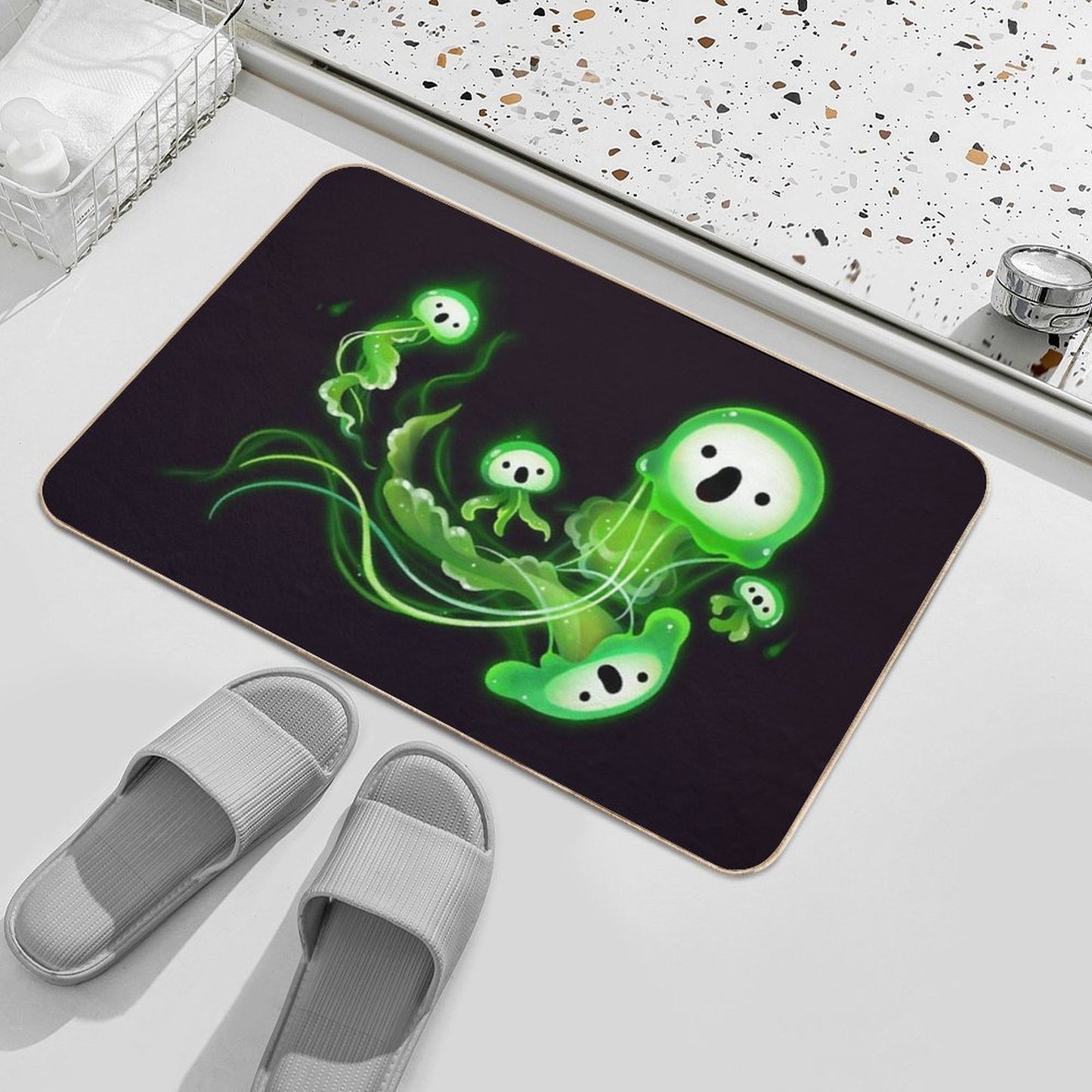 Ghost Jellyfish Bath Mat