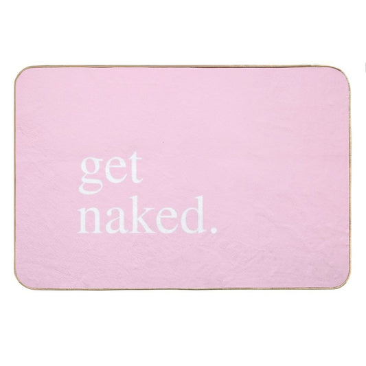 Get Naked - Pink Bath Mat