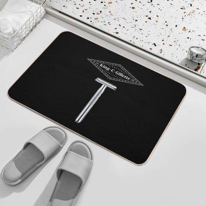 King C Gillette Safety Razor (Dark Colored Items) Bath Mat