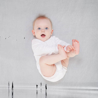 Strangers on A Beach - Abstract Seascape Throw Blanket