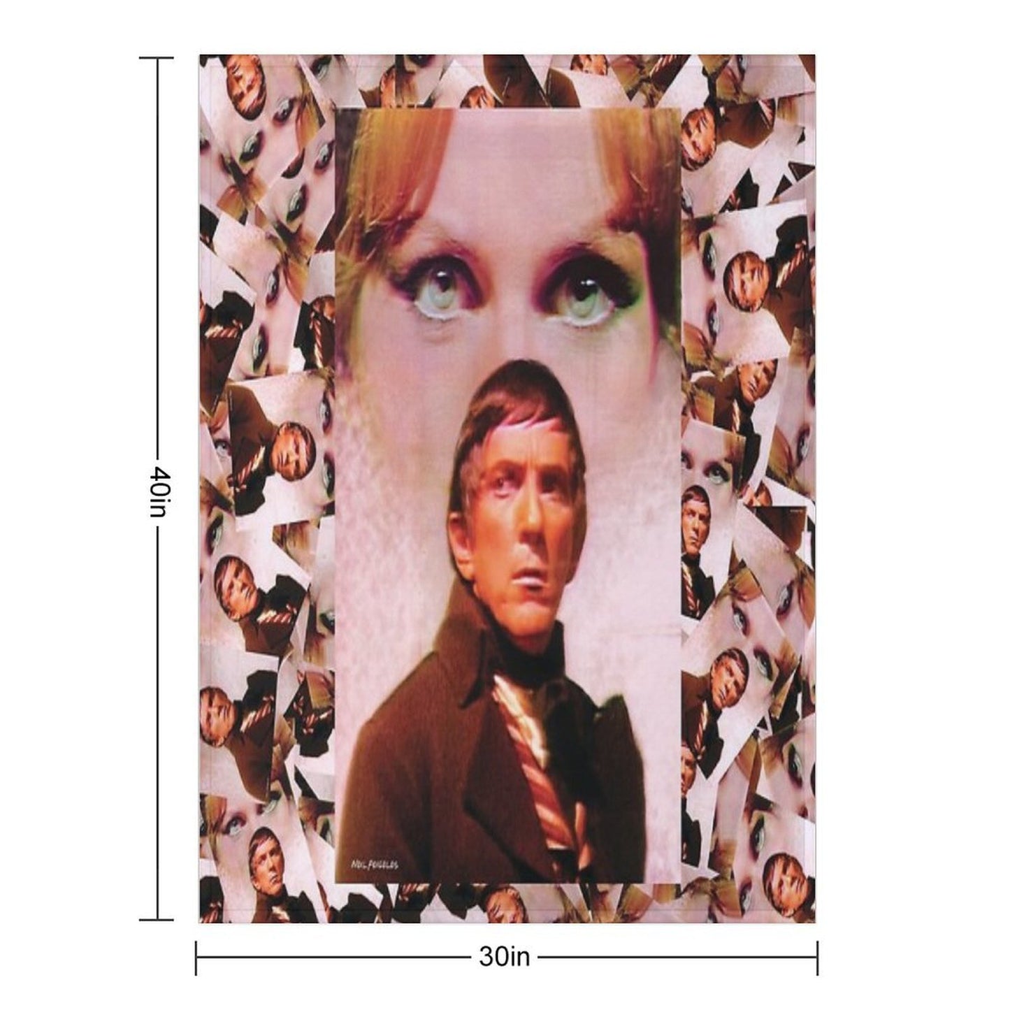 Dark Shadows - Barnabas Collins And Angélique Bouchard Throw Blanket