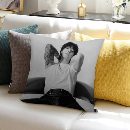 Jungkook- Seven Photoshoot Soft Washable Throw Pillow